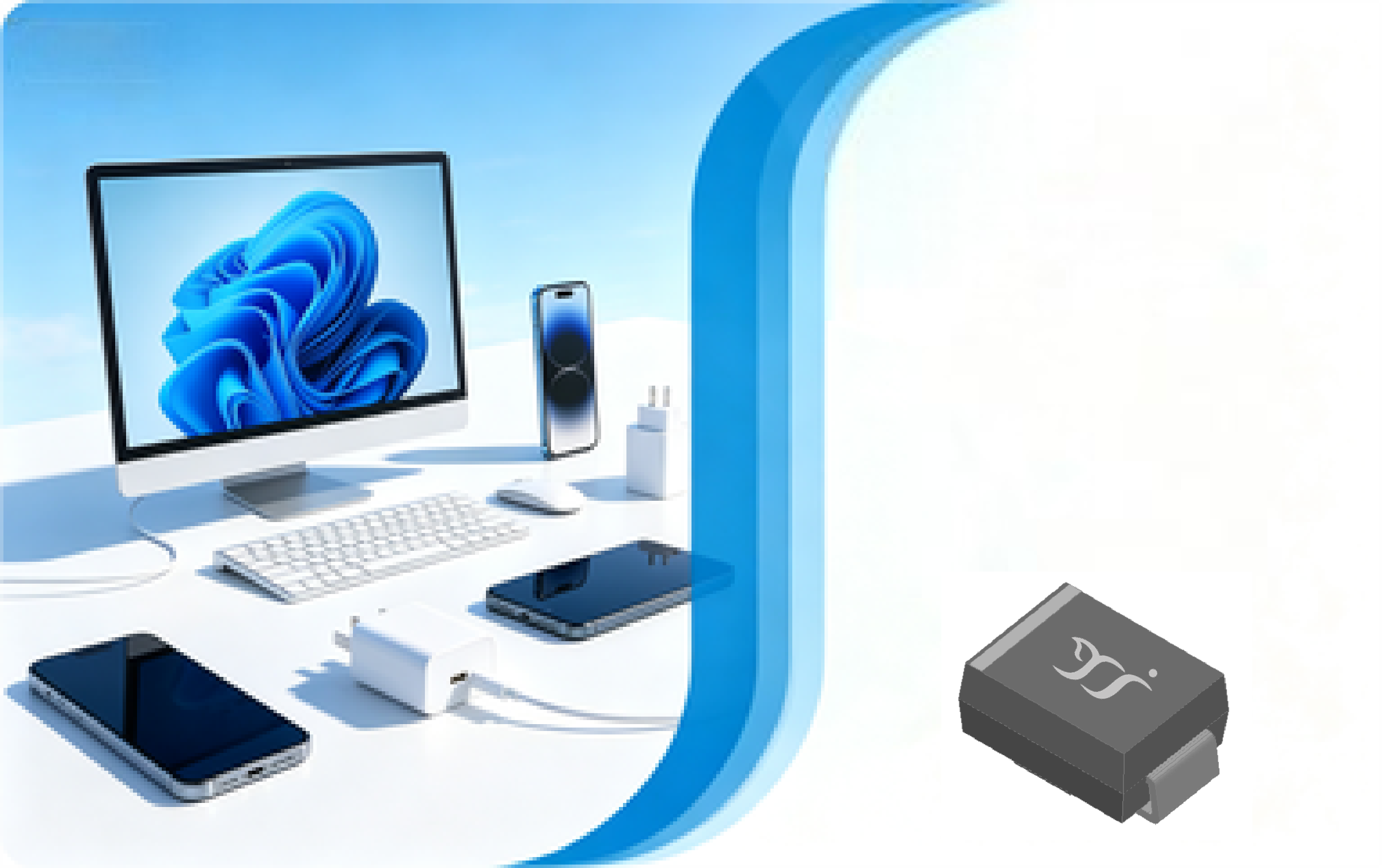 5A Three-Piece SMB Package Rectifier Diode with Optimized Design